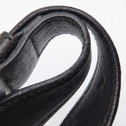 Miu Miu Black Matelasse Leather Fold Over Zip Tote