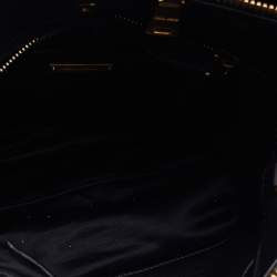 Miu Miu Black Matelasse Leather Double Zip Tote
