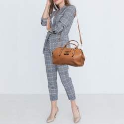 Miu Miu Brown Leather Doctor Frame Bag  