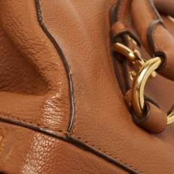 Miu Miu Brown Leather Doctor Frame Bag  