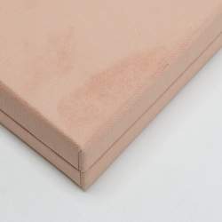 Miu Miu Light Pink Matelasse Leather Flap Card Case with Chain