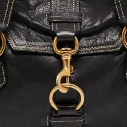 Miu Miu Black Leather Flap Shoulder Bag