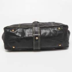 Miu Miu Black Leather Flap Shoulder Bag