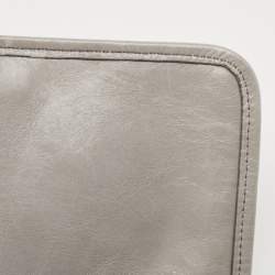 مملوكة مسبقًا Miu Miu Grey Vitello Shine Leather Flap Shoulder Bag