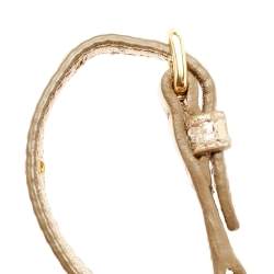 Miu Miu Metallic Gold Matelasse Leather Flap Chain Clutch