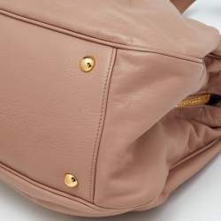 Miu Miu Beige Leather Shoulder Bag