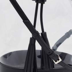 Miu MIu Black Leather And PVC Drawstring Bucket Bag