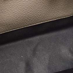 Miu Miu Grey Vitello Phenix Madras Leather Push Lock Flap Crossbody Bag