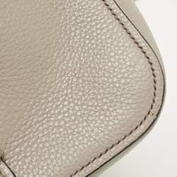 Miu Miu Grey Vitello Phenix Madras Leather Push Lock Flap Crossbody Bag