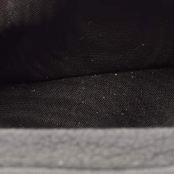 Pre Owned Miu Miu Black Leather Logo Flap French Wallet