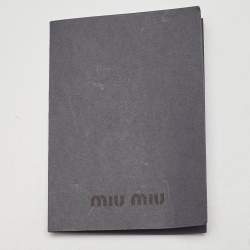 Miu Miu Black Matelassé Leather Coffer Frame Satchel