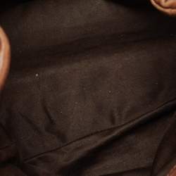 مملوكة مسبقًا Miu Miu Brown Matelassé Leather Bauletto Aperto Tote