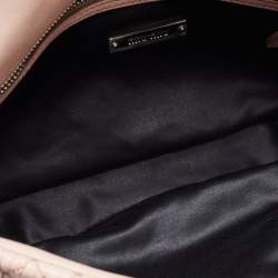 مملوكة مسبقًا Miu Miu Pink Matelassé Leather Crystal Cloqué Flap Bag