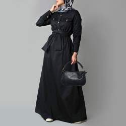 Miu Miu Black Leather Brogue Hobo