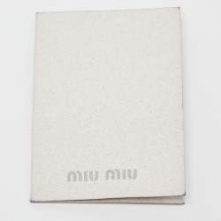 Miu Miu Black Leather Brogue Hobo
