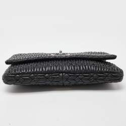 Miu Miu Black Matelassé Leather Crystals Chain Shoulder Bag