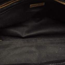 Pre Owned Miu Miu Black Leather Studded Pocket Satchel
