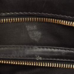 Pre Owned Miu Miu Black Leather Studded Pocket Satchel