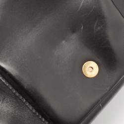 Pre Owned Miu Miu Black Leather Studded Pocket Satchel