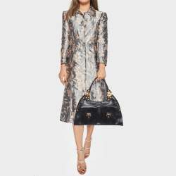 Pre Owned Miu Miu Black Leather Studded Pocket Satchel