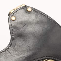 Pre Owned Miu Miu Black Leather Studded Pocket Satchel