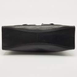 Pre Owned Miu Miu Black Leather Studded Pocket Satchel