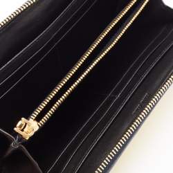 Miu Miu Tri Color Mixed Quilted Leather Zip Around Continental Wallet