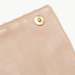 Miu Miu Beige Matelassé Leather Crossbody Bag