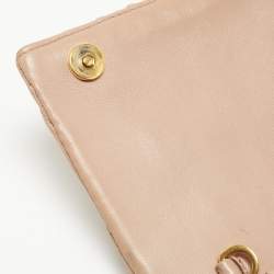 Miu Miu Beige Matelassé Leather Crossbody Bag