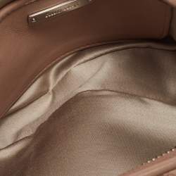 Pre Owned حقيبة كروس ميو ميو جلد ماتيلاس أسود بسحّاب مزدوج