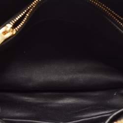 Miu Miu Black Matelassé Leather Bauletto Satchel