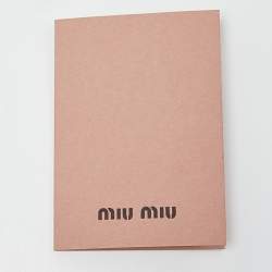 Miu Miu Gold/Black Lurex Fabric and Leather Bow Detail Clutch