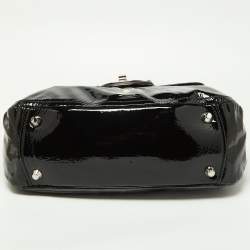 مملوكة مسبقًا Miu Miu Black Patent Leather Turnlock Top Handle Bag