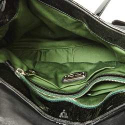 مملوكة مسبقًا Miu Miu Black Patent Leather Turnlock Top Handle Bag