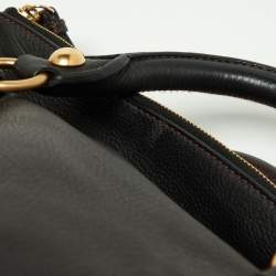 Pre Owned Miu Miu Black Leather Bow Bag