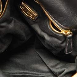 Pre Owned Miu Miu Black Leather Bow Bag