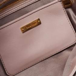 Miu Miu Old Rose Matelasse Leather Flap Chain Clutch 