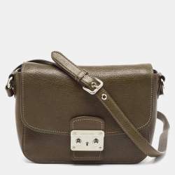 miu miu vintage bag Brown Leather ref.231769 - Joli Closet