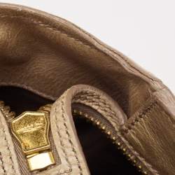 Miu Miu Beige Leather Front Pocket Tote
