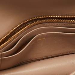 Miu Miu Pink Matelasse Leather Flap Chain Clutch