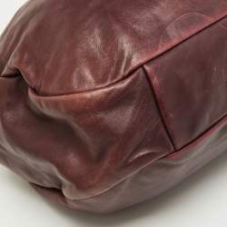 Miu Miu Burgundy Leather Frame Hobo