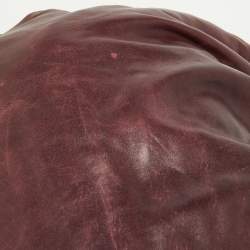 Miu Miu Burgundy Leather Frame Hobo