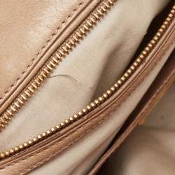 Miu Miu Beige Vitello Shine Leather Tote