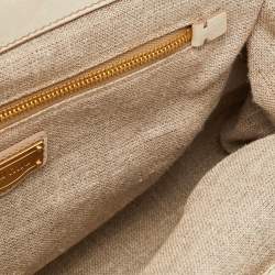 Miu Miu Beige Leather Frame Satchel 