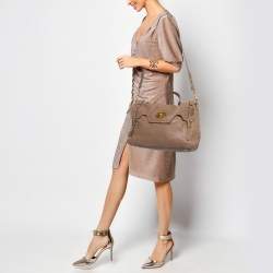 Miu Miu Beige Leather Paloma Top Handle Bag