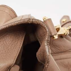 Miu Miu Beige Leather Paloma Top Handle Bag