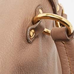 Miu Miu Beige Leather Paloma Top Handle Bag
