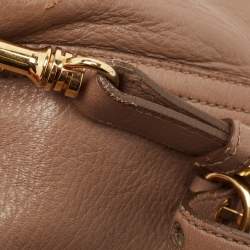 Miu Miu Beige Leather Paloma Top Handle Bag