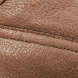 Miu Miu Beige Leather Paloma Top Handle Bag