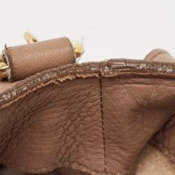 Miu Miu Beige Leather Paloma Top Handle Bag